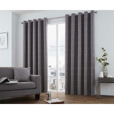 Curtina Camberwell Graphite Eyelet Curtains and Cushions